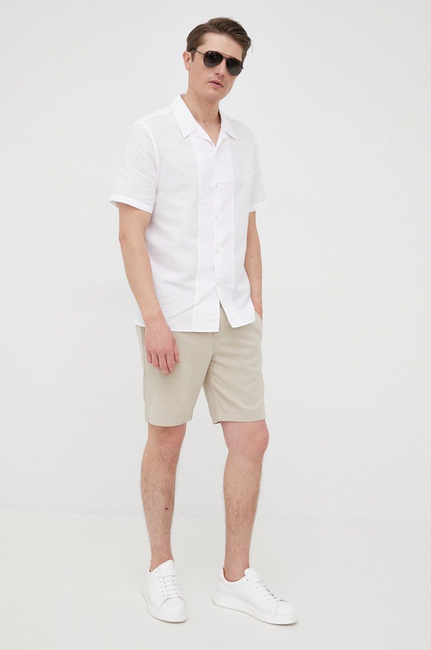 Šortky Samsoe Samsoe Smith Shorts Béžová | M20300051, 0