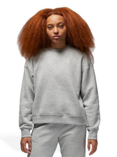 Mikina Jordan Brooklyn Fleece s kulatým Šedá | FN4491-063