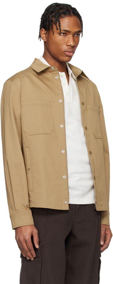 Košeľa Moncler Moncler Cotton Gabardine Overshirt Béžová | K10912F0002257448, 1