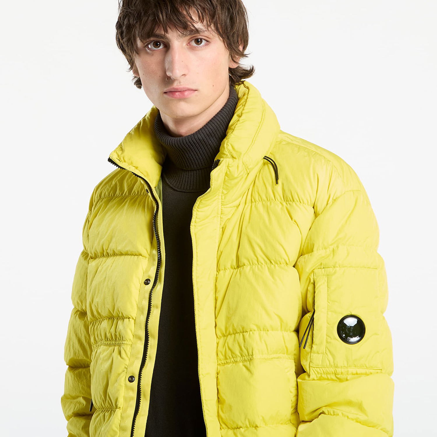 Prešívaná bunda C.P. Company Chrome-R Down Jacket Green Sheen Yellow Žltá | 19CMOW012A005904G-210, 1