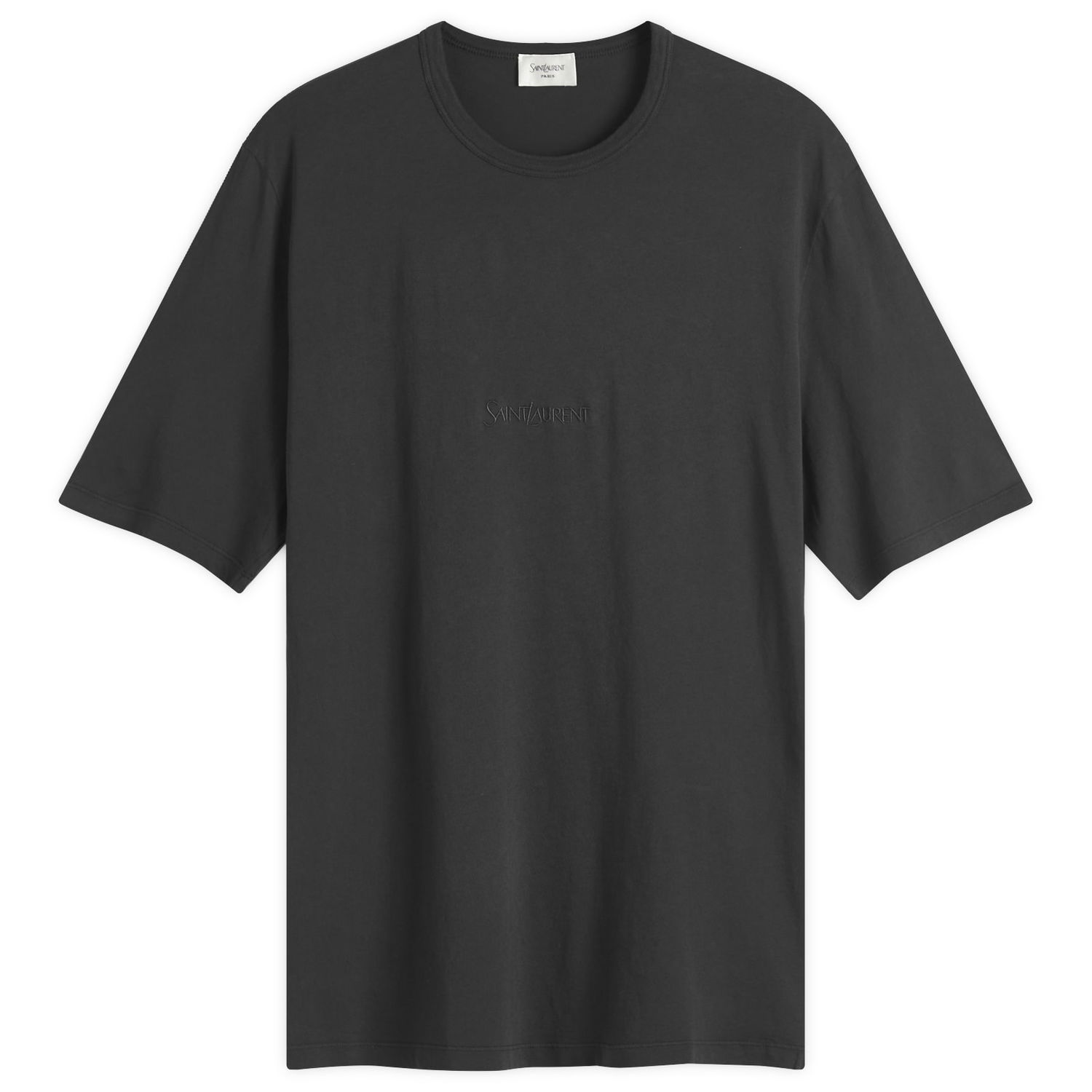 Tričko Saint Laurent Saint Laurent Tonal Logo T-Shirt, Size Large Čierna | 818535-YBHD2-1025, 0