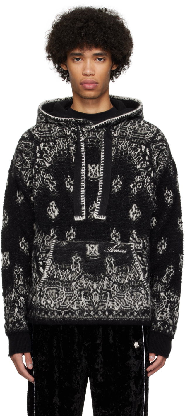 Mikina AMIRI Bandana Hoodie Čierna | PS24MKH002, 0