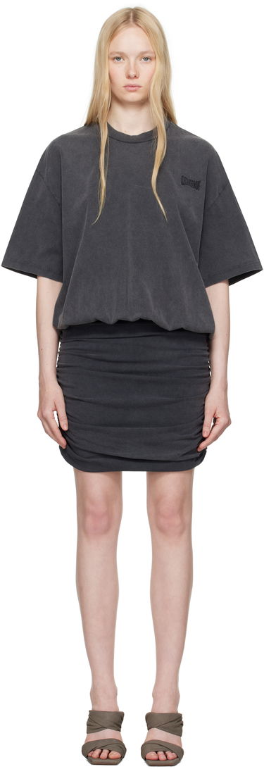 Šaty Alexander Wang Alexander Wang Pre-Styled T-Shirt Mini Dress Šedá | 4CC2256762, 0