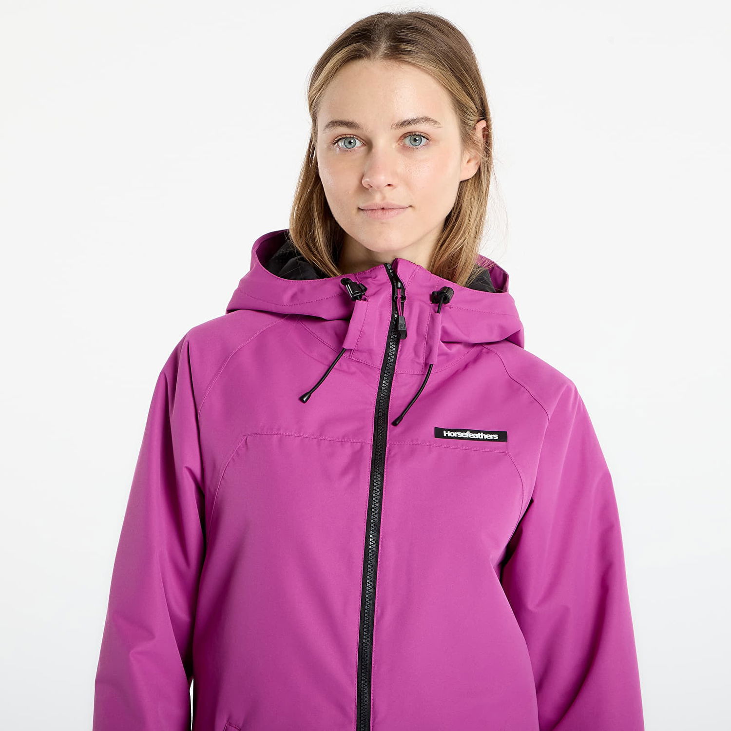 Bunda Horsefeathers Hooded Tay Jacket M Fialová | OW232D, 1