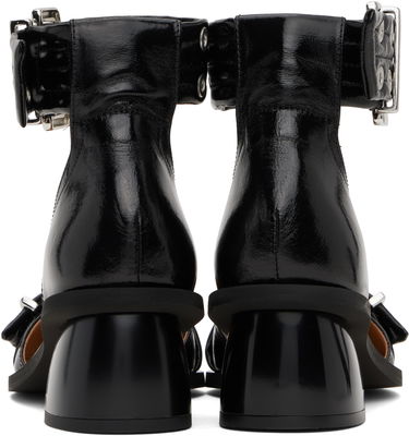 Tenisky a topánky GANNI Buckle Open Cut Pumps Čierna | S2891, 2