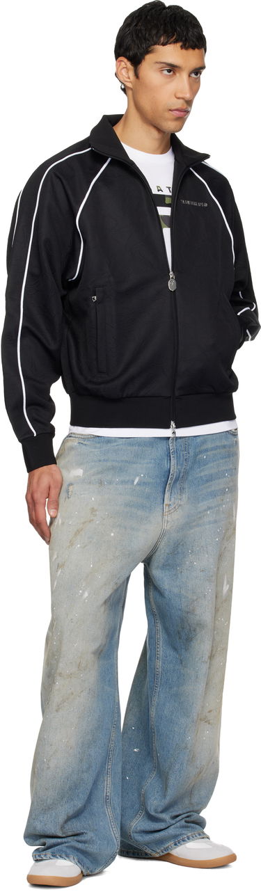 Bunda BAPE Line Camo Metal Logo Track Jacket Čierna | 001ZPL801317M, 3