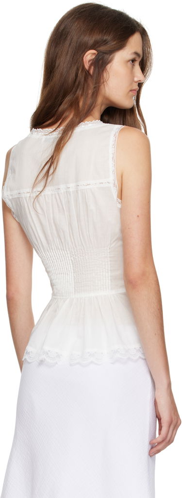 Tielko GUIZIO Guizio Lille Pintuck Sleeveless Top Biela | P25116W136, 2