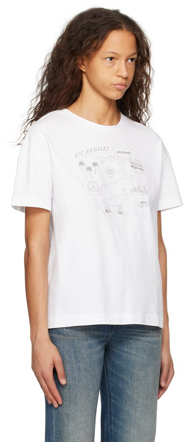 Tričko rag & bone Mica City Graphic T-Shirt Biela | WCC24ST004MC04, 1