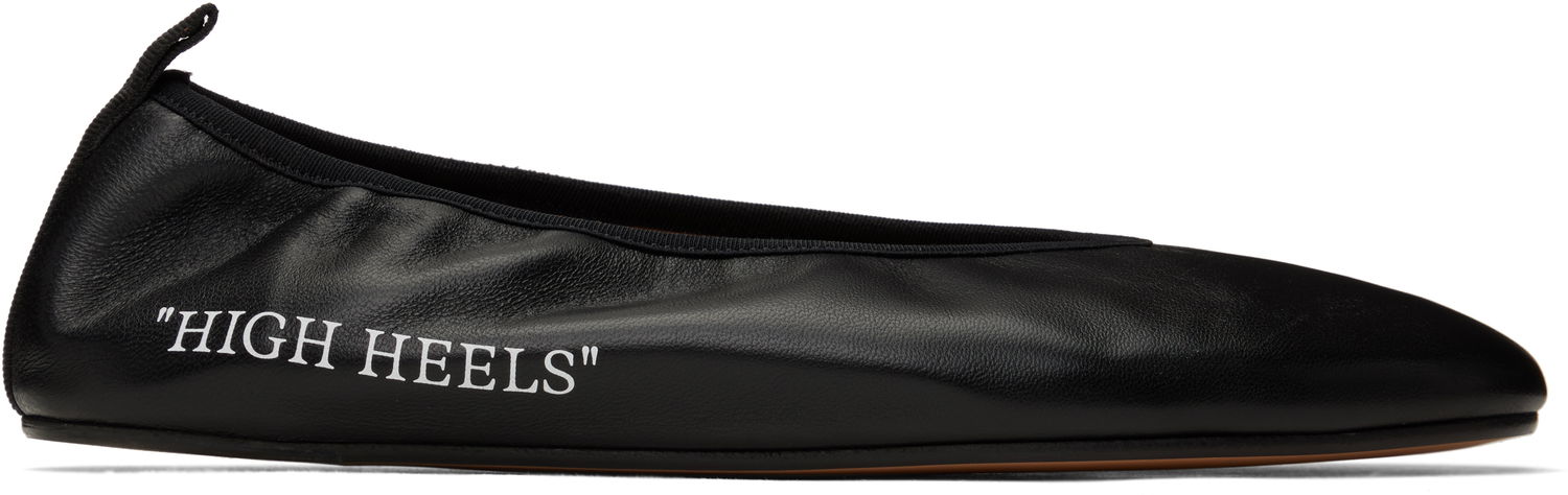 Tenisky a topánky Off-White High Heel Ballerina Flats Čierna | OWIK003C99LEA0011001, 0