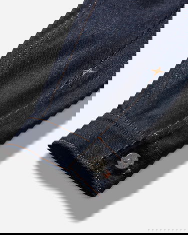 Bunda Stone Island Raw Denim Contrast Stitch Jacket Denim Research Modrá | K2S15-Q100027-S00J8 VJ200, 3