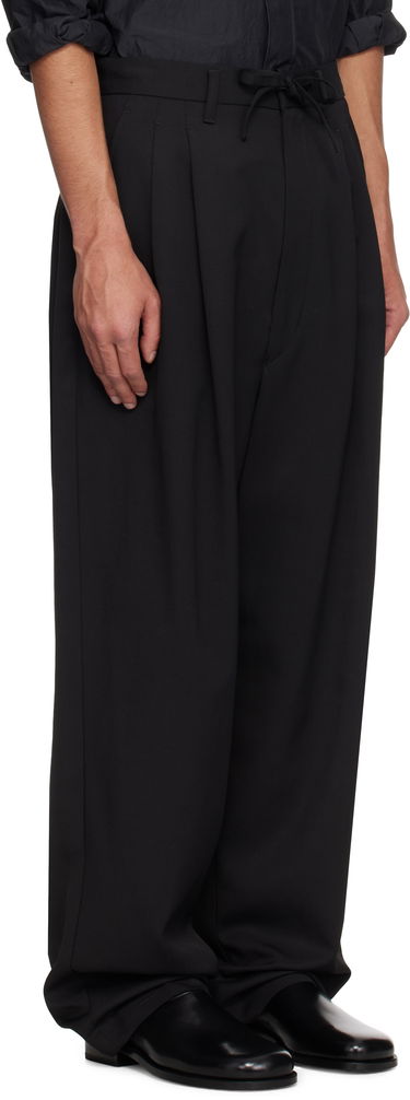 Nohavice LEMAIRE Lemaire Drawstring Pleated Trousers Čierna | PA1168 LF1362, 1