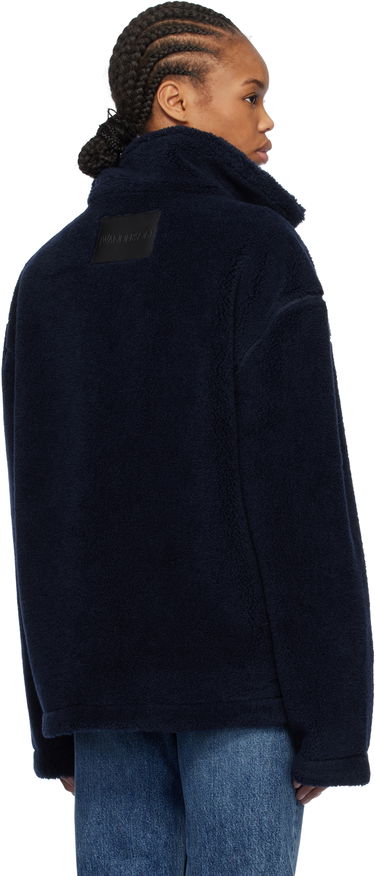 Bomber bunda JW Anderson JW Anderson 'Look Look Look' Fleece Zip-Up Jacket Navy | JK0375-PG1711, 2