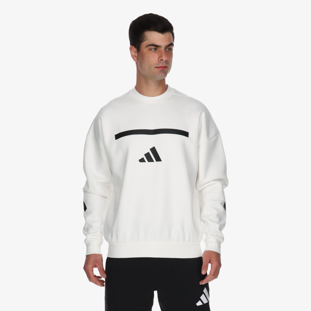 Sveter adidas Performance adidas Z.N.E. Sweatshirt Biela | JF2451, 1