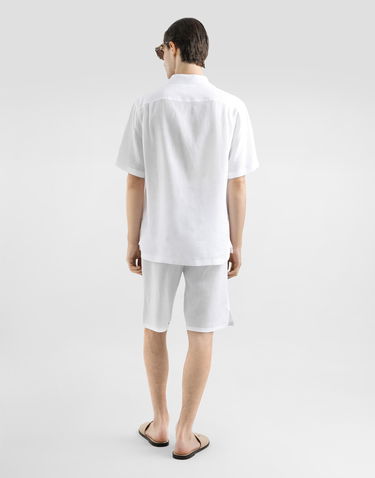 Košeľa Dolce & Gabbana Dolce & Gabbana Linen Shirt With Logo Embroidery Biela | G5JH9ZFU4IKW0800, 2
