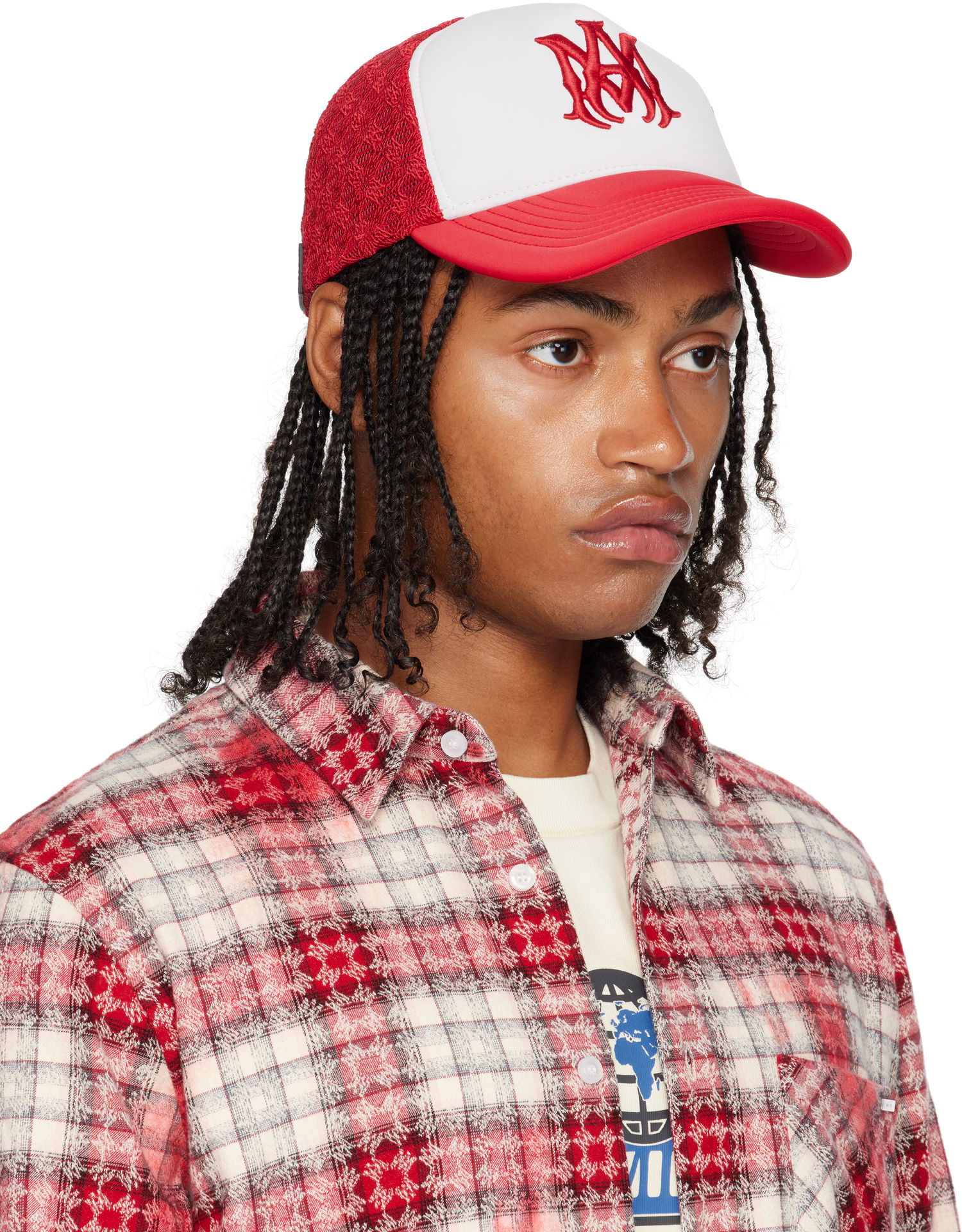 Šiltovka AMIRI AMIRI MA Two Tone Trucker Cap Červená | AMHATR1030, 1