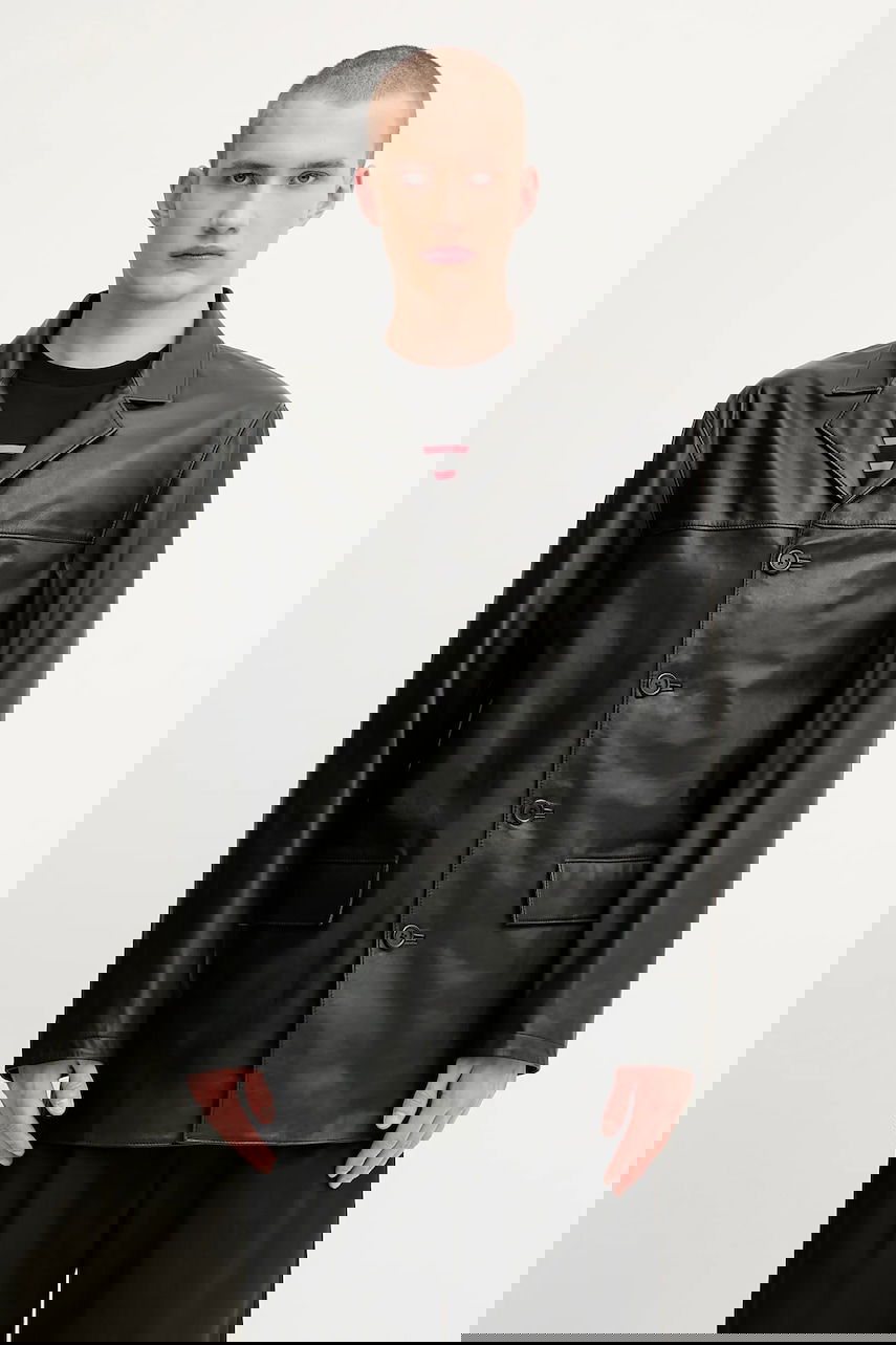Bunda 1017 ALYX 9SM 1017 ALYX 9SM Four Button Leather Jacket Čierna | AAMOU0548LE01, 0