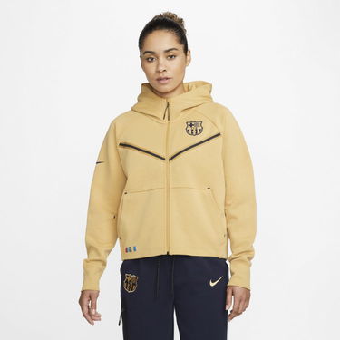 Mikina Nike F.C. Barcelona Tech Fleece Windrunner Full-Zip Hoodie Béžová | DN3846-714, 0