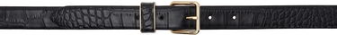 Opasok A.P.C. Anastasia Barbieri Edition Elsa Croc-Embossed Leather Belt Čierna | PXBLJ-F65217, 0