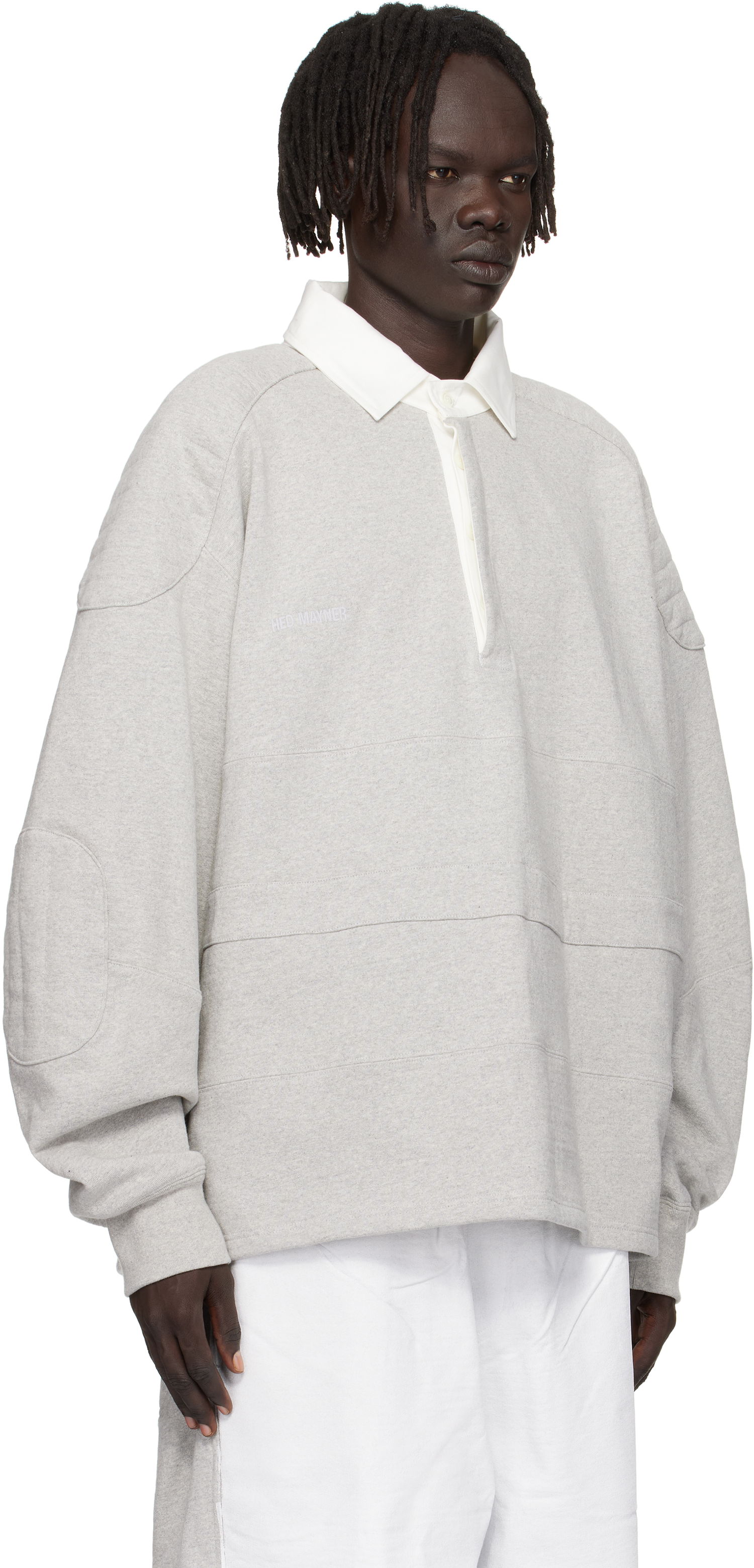 Polo tričko HED MAYNER Hed Mayner Paneled Polo Šedá | HMMB72021R-HB211, 1