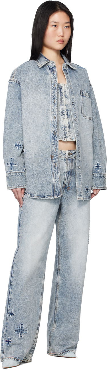Košeľa Ksubi Oversized Klassic Kraftwerk Denim Shirt by Ksubi Modrá | WPS25SH002, 3