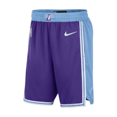 Šortky Nike Los Angeles Lakers City Edition Dri-FIT NBA Shorts Fialová | DB4138-504, 0