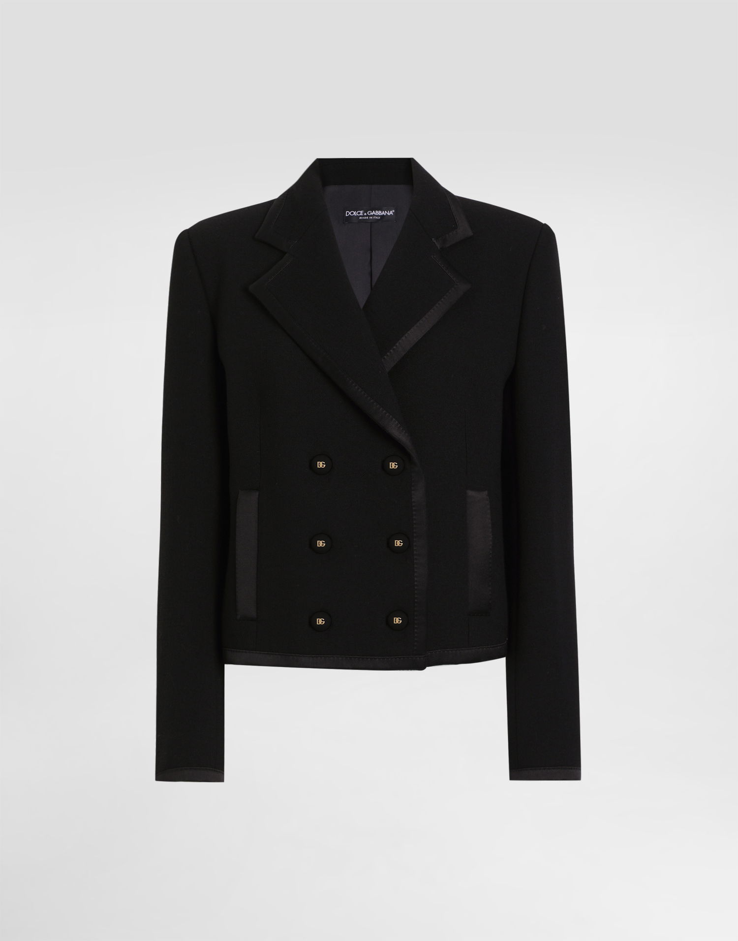 Bunda Dolce & Gabbana Dolce & Gabbana Double-Breasted Short Jacket Čierna | F29ANTFU2TZN0000, 0