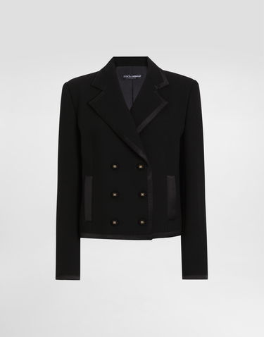 Bunda Dolce & Gabbana Dolce & Gabbana Double-Breasted Short Jacket Čierna | F29ANTFU2TZN0000, 0