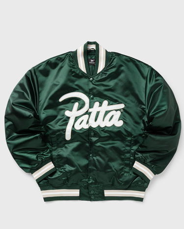 Bomber bunda Patta Satin Varsity Jacket with Script Logo Zelené | POC-AW25-5000-348-0016-201, 0
