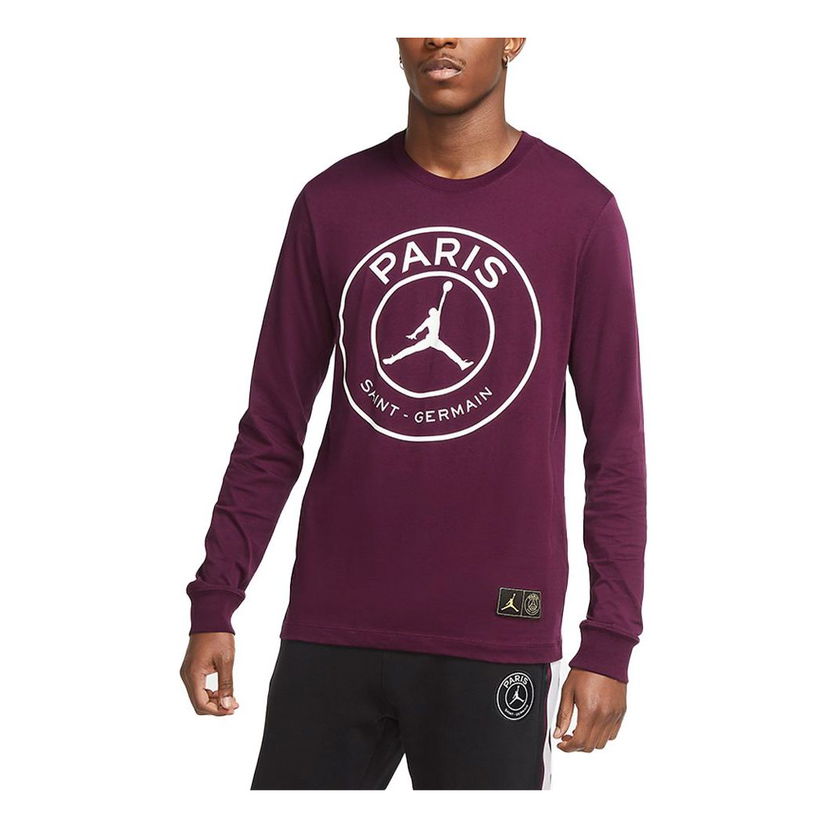 Tričko Jordan Jordan Paris Saint-Germain Long Sleeve T-Shirt Fialová | CK9782-610