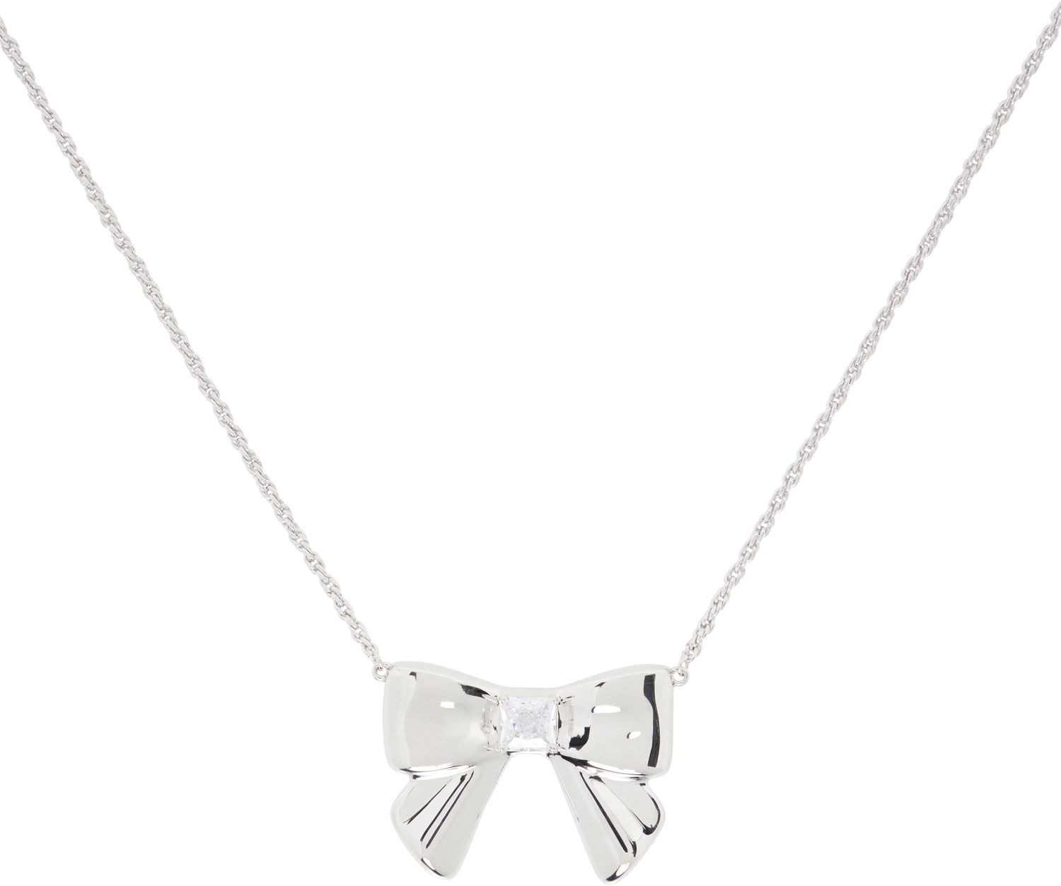 Náhrdelník SHUSHU/TONG YVMIN Edition Double-Sided Ceramics Bowknot Necklace Biela | 25639WHT00NN, 1