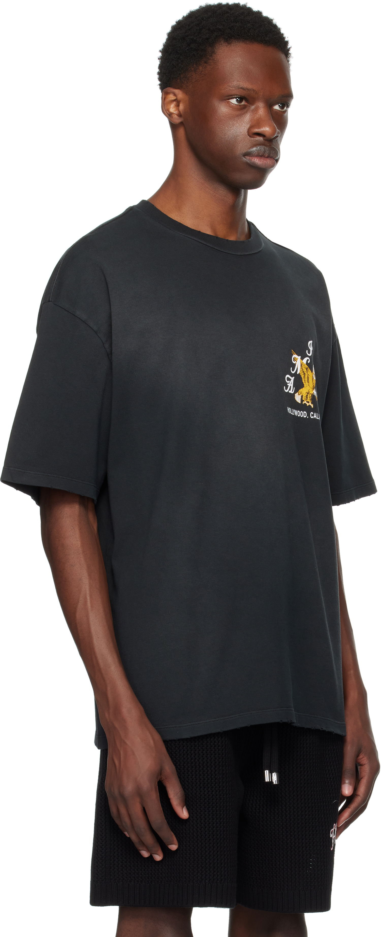 Tričko AMIRI AMIRI Eagle Oversized T-Shirt Čierna | AMJYTE1232, 1