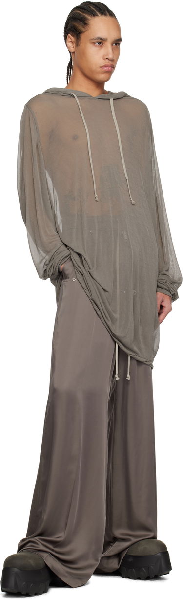 Sveter Rick Owens Rick Owens Hollywood Viscose Crepe Jersey Hoodie Šedá | RR01E5285 JCR, 3