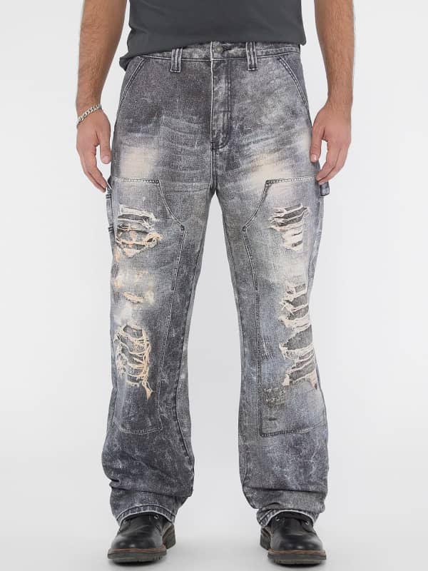 Mid Waist Carpenter Jeans