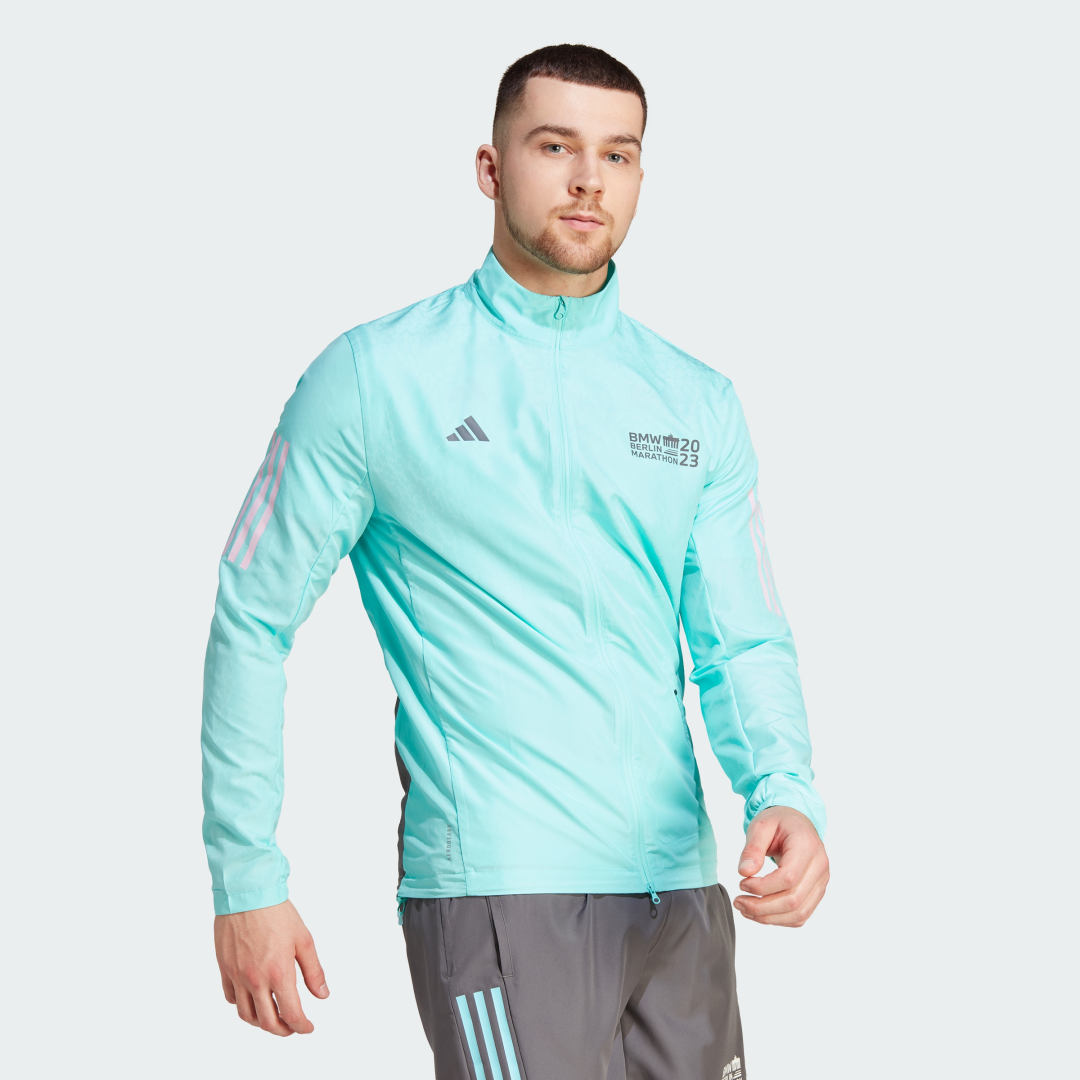 Bunda adidas Originals BMW Berlin Marathon 2023 Legends Tyrkysová | IN1334, 0