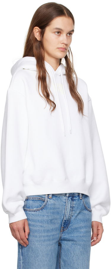 Mikina Alexander Wang Bonded Hoodie Biela | 4CC3222069, 1