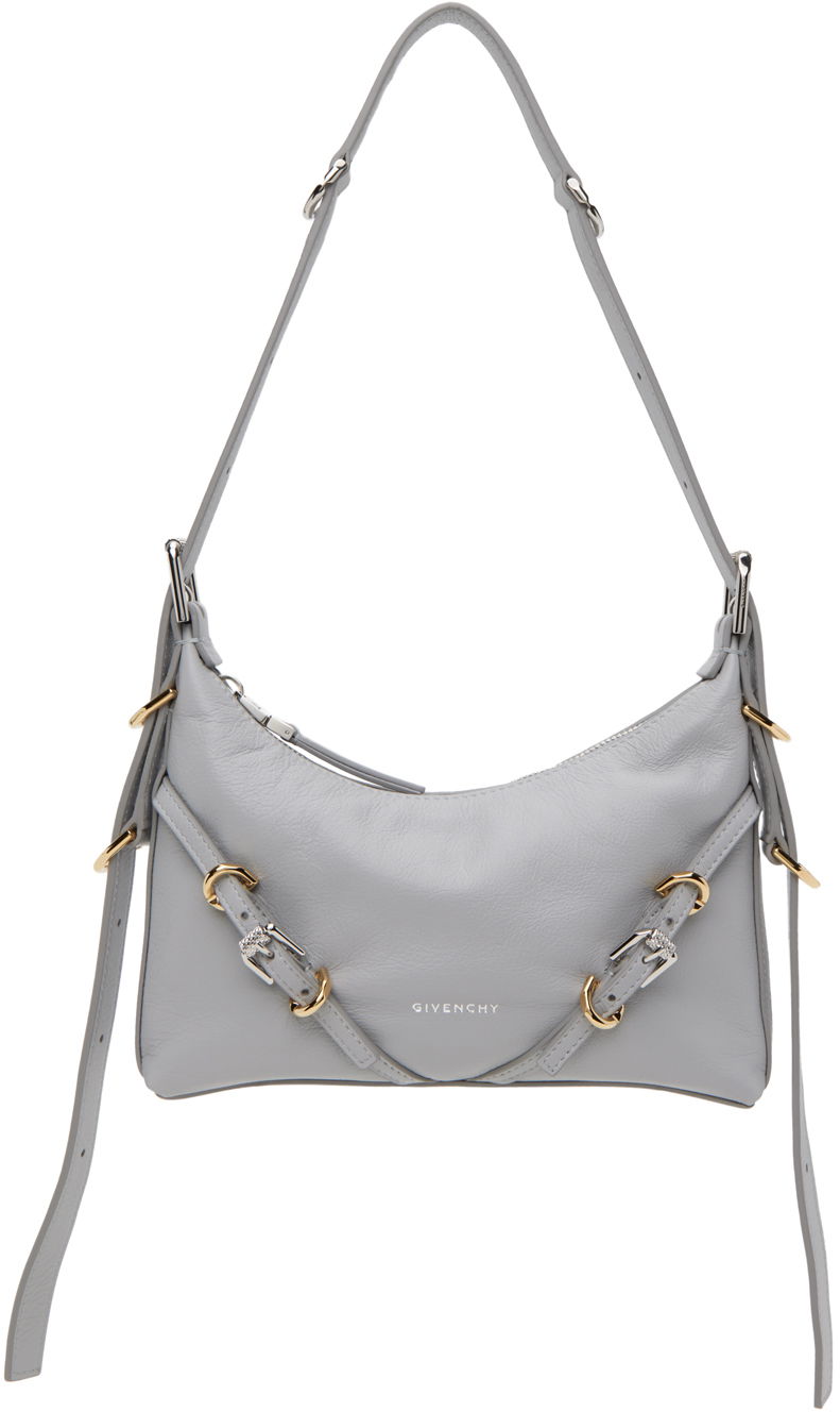 Taška cez rameno Givenchy Mini Voyou Bag Šedá | BB50THB1Q7050, 0