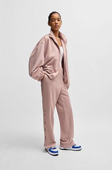 Sveter BOSS Oversized Logo Jacquard Jacket Ružová | 50531182, 1