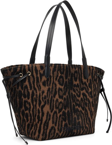 Tote bag Tom Ford Tom Ford Jacquard & Calfskin Large Tote Hnedá | L1876-TSY057G, 1
