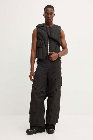 Vesta HELIOT EMIL Asymmetrical Padded Vest Čierna | HE.M.03.003.P11.BLK01, 1
