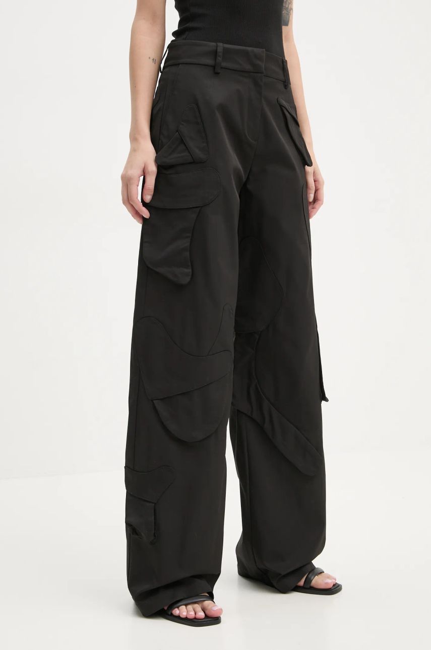 Cargo nohavice HELIOT EMIL High Waist Cargo Pants Čierna | HE.W.10.113.BLK01, 0