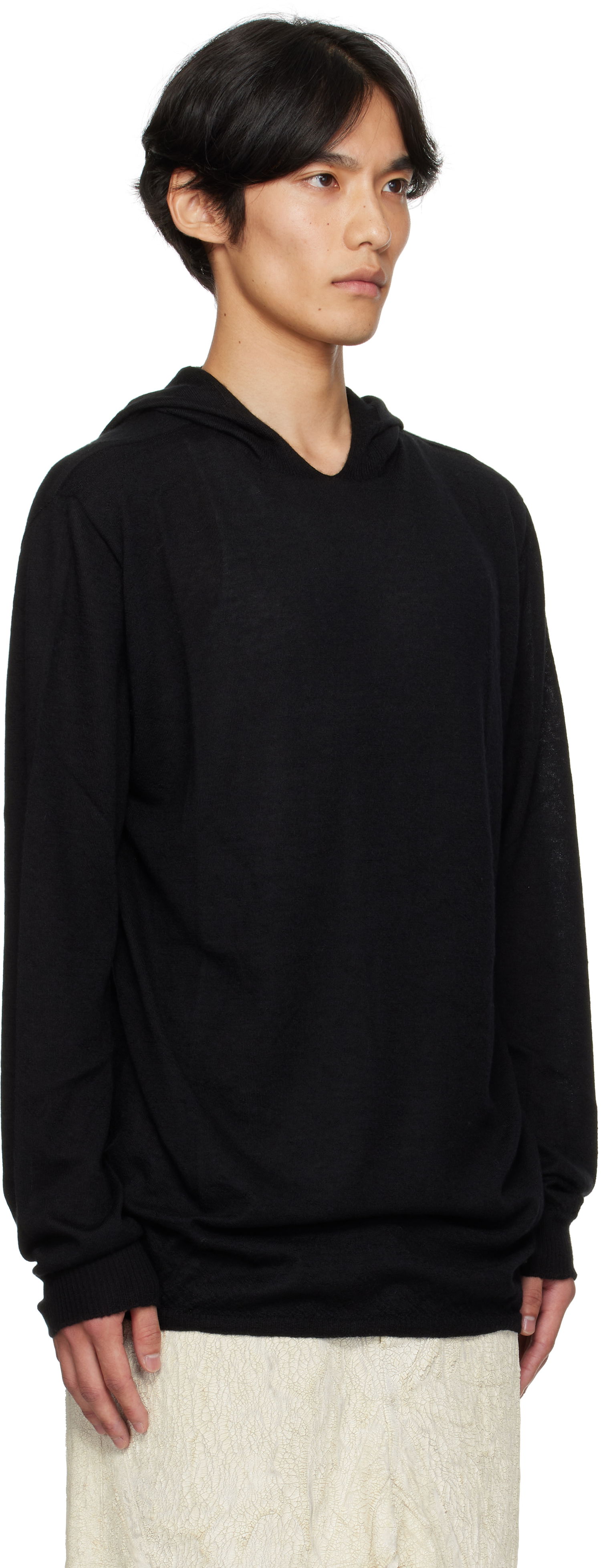 Mikina Rick Owens Rick Owens Concordians Long Sleeve Hoodie Čierna | RU02E1623 WS, 1