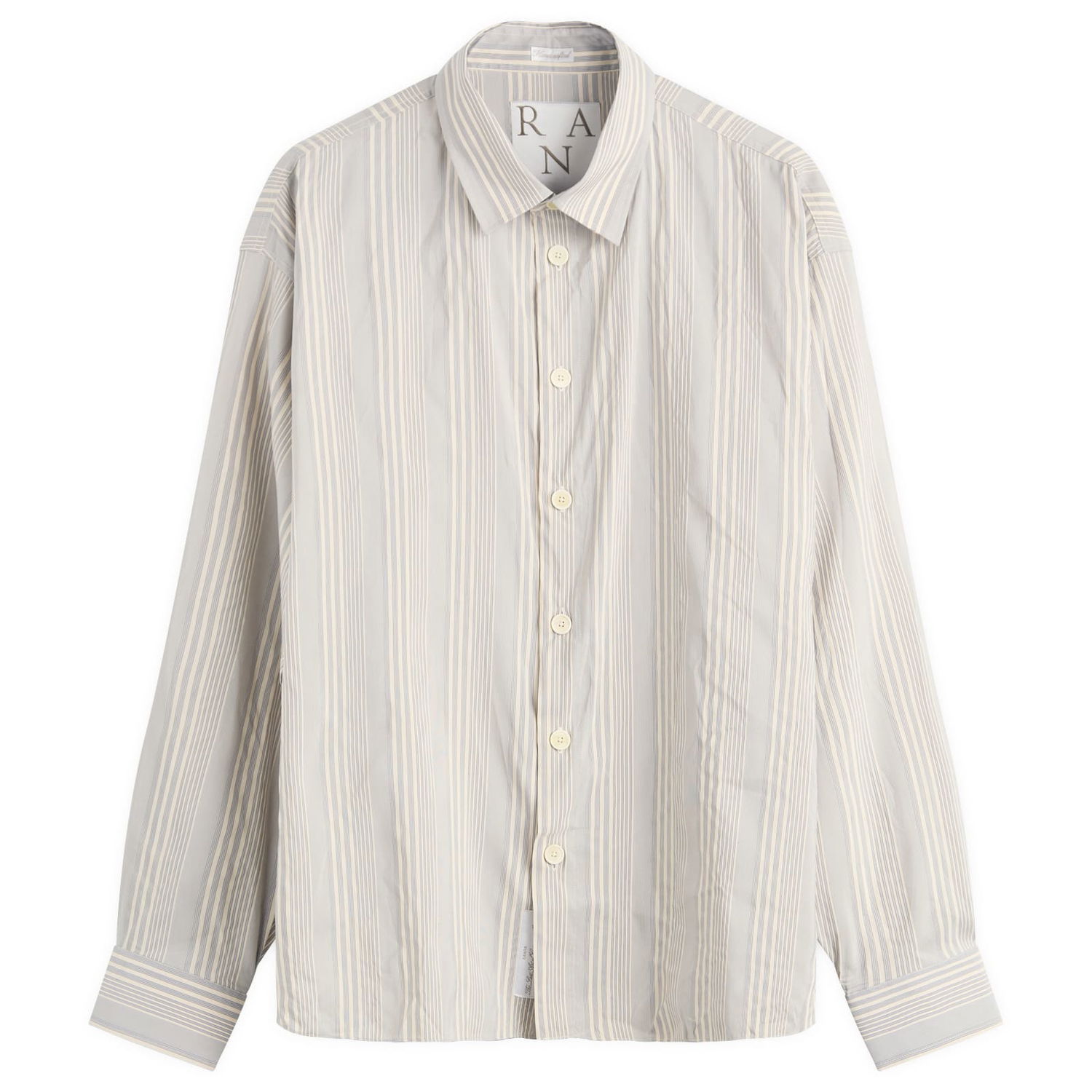 Košeľa Ranra Ranra Classic Striped Shirt, Size Large Modrá | AMFW25LS01545-R020, 1