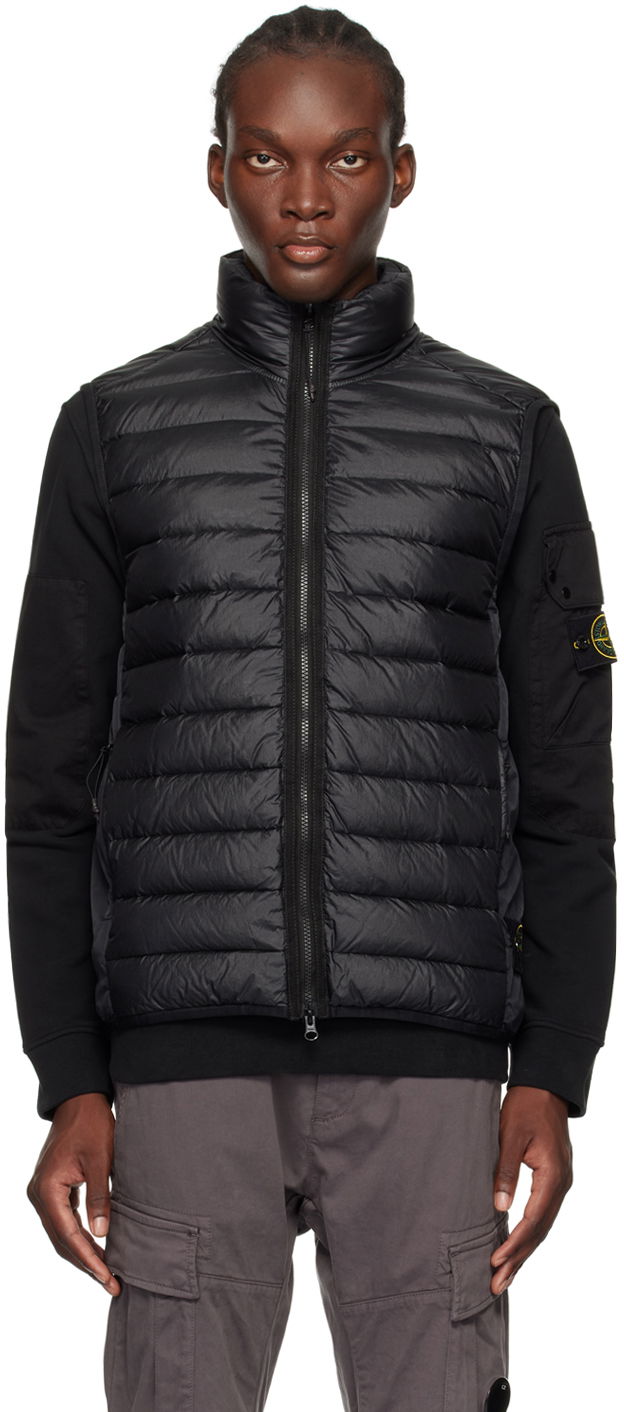 Vesta Stone Island Black Quilted Down Vest Čierna | 8115G0724, 0