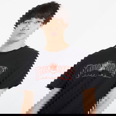 Tričko Thrasher Thrasher x Spitfire Big Head Outline T-Shirt Čierna | 145830, 1