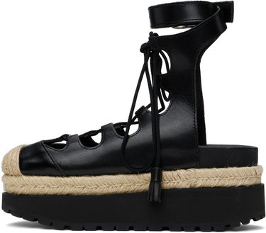 Starostlivosť o obuv sacai Sacai Ghillie Heeled Sandals Čierna | 25-07920, 2