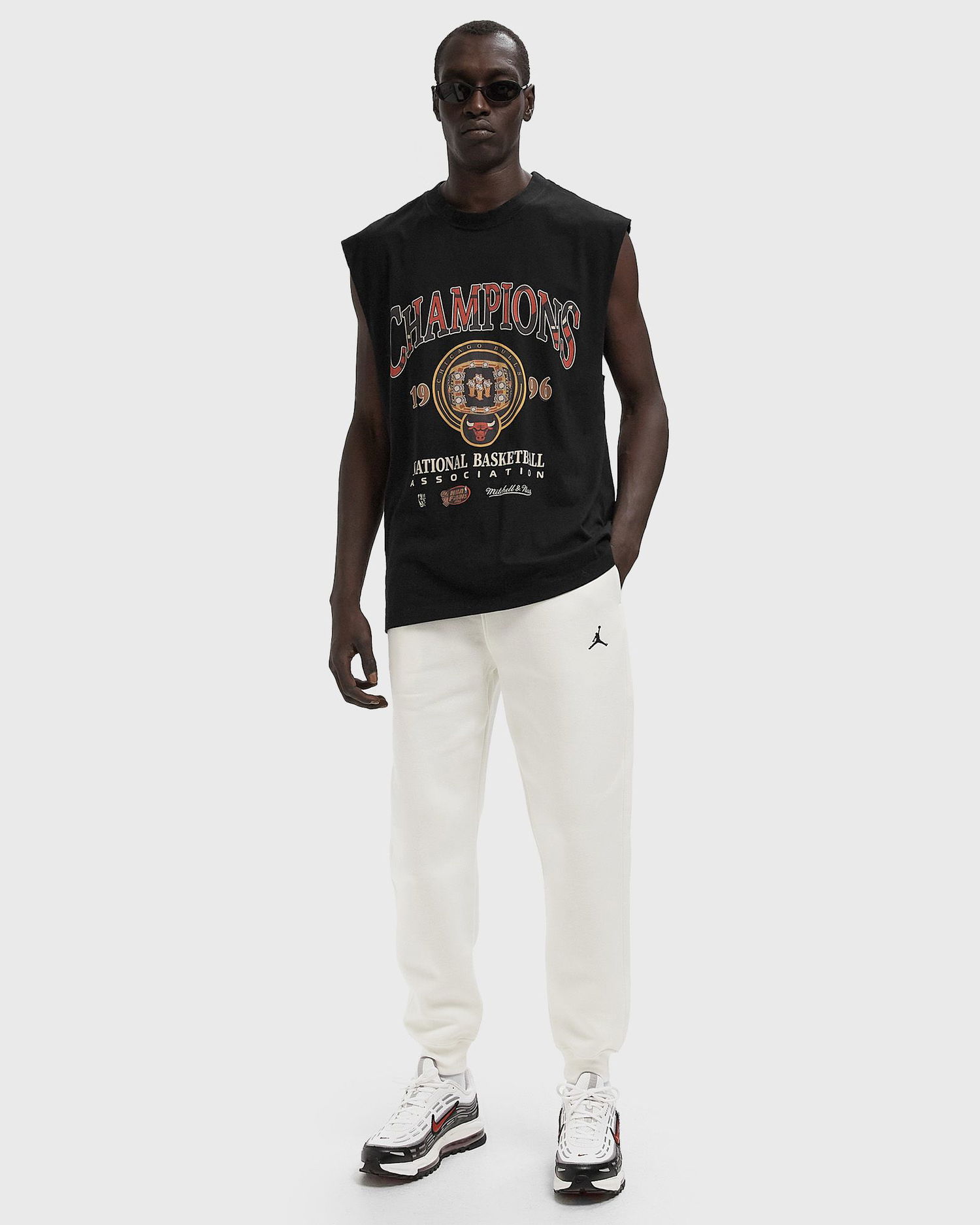 Tielko Mitchell & Ness Chicago Bulls 1996 Championship Rings Sleeveless T-Shirt Čierna | TP11723-CBUBLCK, 1