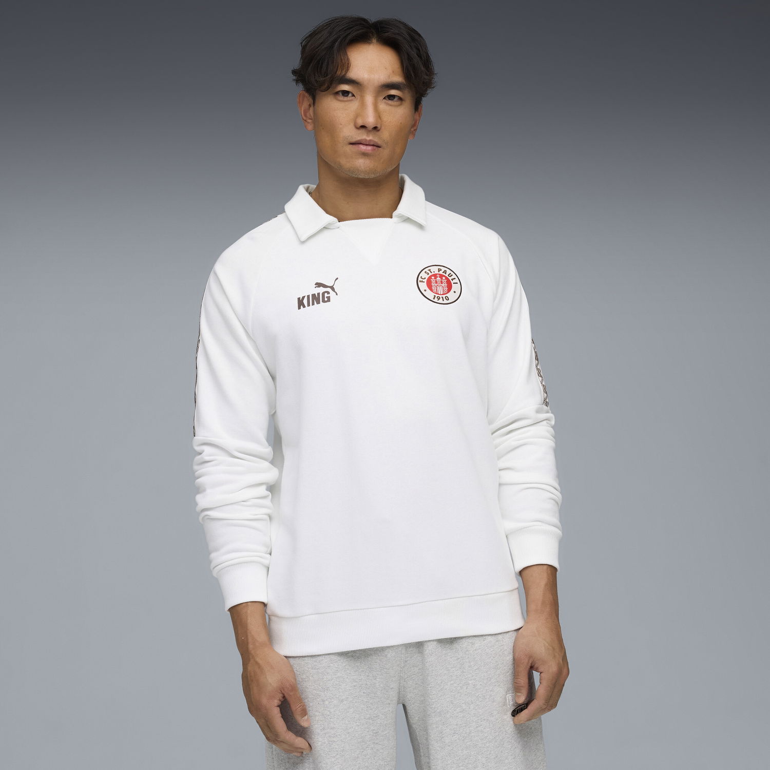 Polo tričko Puma FC St. Pauli KING Men's Training Polo Shirt Biela | 783600_02, 1