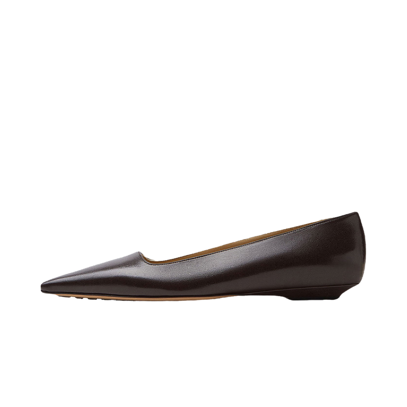Tenisky a topánky Bottega Veneta Leather Ballet Flats Hnedá | 690008V1TR02113