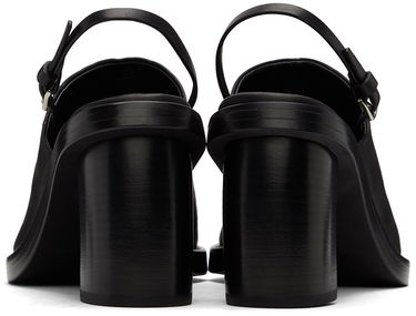 Doplnky Ann Demeulemeester Ann Demeulemeester Calfskin Heeled Slingback Sandals Čierna | 2201-W-S04-390-098, 1