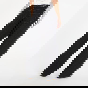 Džínsy adidas Performance FIREBIRDTRACK Wide Leg Striped Denim Pant Čierna | KD2909, 2